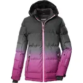 Killtec Mädchen Skijacke/Ski-Steppjacke mit Kapuze und Schneefang KSW 330 GRLS S