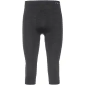 Falke 3/4 Herren Tights Wool-Tech, L, Schwarz, Uni, Schurwolle