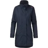 CMP Rain Jacket Button Hood Black Blue XXS