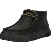 Clarks Torhill Hi Lederstiefel, Schwarz 47 EU