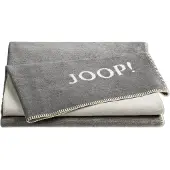 JOOP! Wohndecke JOOP "Wohndecken 1er Pack" Gr. 150, grau (dunkelgrau), B:150cm, Obermaterial: 58% Baumwolle CO. 35% Polyacryl PAN. 7% Polyester PES., Wohndecken, Wohndecke