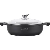 Pricenet Royalty Line RL-BR28M: Flache Marmor-Suppenpfanne 28cm