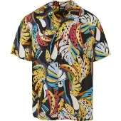 Urban Classics Viscose Aop Resort Kurzarmhemd