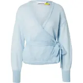 Armedangels MOHAIR-MIX WICKELSTRICKJACKE | Bio-Woll-Mix - blau (S)