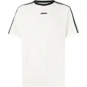 Adidas T-Shirt ORIGINALS "JACQUARD JERSEY", Herren, Gr. L, beige (sanftes weiß), Obermaterial: 100% Polyester, Rundhals, Shirts T-Shirt