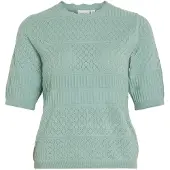 Vila Vimilos Kurzärmeliges Strickoberteil
