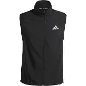 Adidas Funktionsweste PERFORMANCE "RUN ESS VEST M", Herren, Gr. L, schwarz, Obermaterial: 100% Polyester, Westen Funktionsweste