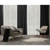 Wirth Vorhang "Dim out", schwarz, B:142cm H:225cm, Polyester, Gardinen, Vorhang, nach Maß