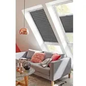 Sunlines Dachfensterplissee "Classic Style Crepe" Lichtschutz verspannt mit Führungsschienen