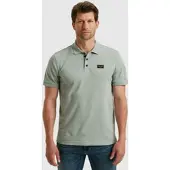 PME Legend Poloshirt , Herren, Gr. 5XL, silber (silber blau), Web, Obermaterial: 95% Baumwolle, 5% Elasthan, unifarben, normal hüftbedeckend, Rundhals, Shirts Poloshirt, mit Logostickerei