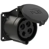 Pce 324-7 CEE-Anbausteckdose gerade (70x70mm) 32A 4p 7h IP44/IP54 3247