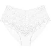 Triumph Slip "Amourette Maxi", Damen, Gr. 46, weiß, Microfaser, Obermaterial: 83% Polyamid, 17% Elasthan, Unterhosen Slip, Stretch-Spitze