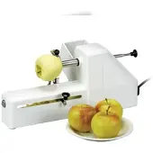 Schneider Apfelschäl- und Teilmaschine, Maschine schält, entkernt und schneidet den Apfel innerhalb 15 Sekunden, Kleines Modell