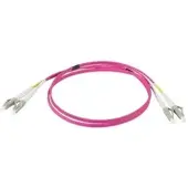 Infralan IPL-DR-LCULCU-4-0500 INFRALAN Duplex Jumper LC-LC 50/125μ, OM4, LSZH, erika-violett, 2.0mm, 5m IPLDRLCULCU40500