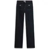 Tommy Hilfiger Bootcut-Jeans "DNM RINSE BOOTCUT RW", Damen, Gr. 31, Länge 32, blau (rinse), Denim/Jeans, Obermaterial: 99% Baumwolle, 1% Elasthan, unifarben, regular fit, Jeans Bootcut-Jeans