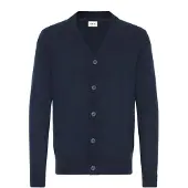 !Solid Strickjacke SOLID "Strickjacke SDAkalma", Herren, Gr. XL, blau (insignia blau), Obermaterial: 70% Baumwolle CO recyc.. 30% Polyester Pol. recyc.., Strickjacken Strickjacke