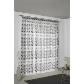 Wirth Vorhang "Berlare", grau (dunkelgrau), B:132cm H:315cm, Baumwolle, Polyester, Gardinen, Vorhang, nach Maß