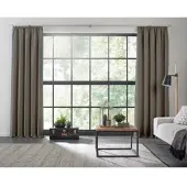 Wirth Vorhang "Dim out", grau, B:142cm H:185cm, Polyester, Gardinen, Vorhang, nach Maß