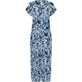 Kaffe Jumpsuit "Damen Overall KAmille", Damen, Gr. 42, N-Gr, blau (blau graphic flower), Obermaterial: 100% Viskose LENZING ECOVERO CV LenzEcov., Overalls Jumpsuit