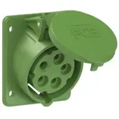 Pce 415-10f87 CEE-Anbausteckdose schräg (75x85mm) 16A 5p 10h IP44/IP54 41510f87