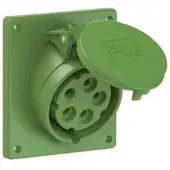 Pce 415-10f9 CEE-Anbausteckdose schräg (92x100mm) 16A 5p 10h IP44/IP54 41510f9