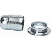 Kopp 212620007 Metall-Fassung, E27, Farbe: chromium - 5 Stück
