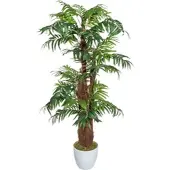 Creativ Green Kunstbaum "Arecapalme", grün, H:150cm Ø:70cm, Kunststoff, Kunstpflanzen, Kunstbaum