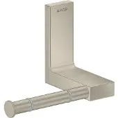 Hansgrohe AXOR UNIVERSAL Rectangular Toilettenpapierhalter, Metall, einzeln, 42656820, Farbe: Brushed Nickel