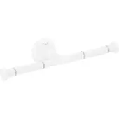 Hansgrohe AXOR UNIVERSAL Circular Toilettenpapierhalter, doppelt, 42857700, Farbe: Weiß Matt