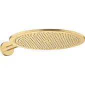Hansgrohe AXOR ShowerSolutions Kopfbrause 350 1-jet, Brausearm, 26034250, Farbe: Brushed Gold Optic