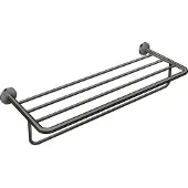 Hansgrohe AXOR UNIVERSAL Circular Handtuchablage, mit Handtuchhalter, 42843330, Farbe: Polished Black Chrome