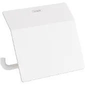 Hansgrohe AddStoris Toilettenpapierhalter mit Deckel, 41753700, Farbe: weiss matt