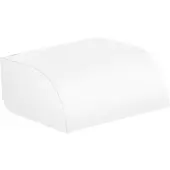 Axor hansgrohe UNIVERSAL Circular Toilettenpapierhalter mit Deckel, 42858700, Farbe: Weiß Matt