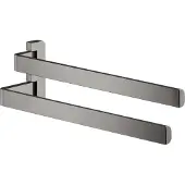 Hansgrohe AXOR UNIVERSAL Accessories Doppel-Handtuchhalter, 42821330, Farbe: Polished Black Chrome