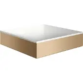 Hansgrohe AXOR Suite Aufsatzwaschtisch 400/400 ohne Hahnloch und Überlauf, Brushed Bronze
