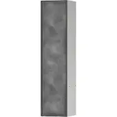 Hansgrohe XtraStoris Rock Toilettenbürstenhalter, mit Ablage, befliesbare Tür, rahmenlos, 145x140x595mm, 56060800, Farbe: Edelstahl gebürstet