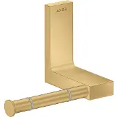 Hansgrohe AXOR UNIVERSAL Rectangular Toilettenpapierhalter, Metall, einzeln, 42656250, Farbe: Brushed Gold Optic