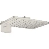 Hansgrohe AXOR ShowerSolutions Kopfbrause 460/300 3-jet, Brausearm, Rosette, 35276800, Farbe: Stainless Steel Optic