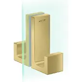 Hansgrohe AXOR UNIVERSAL Rectangular Duschtürgriff, 6-12mm Glasdicke, Metall, 42639950, Farbe: Brushed Brass