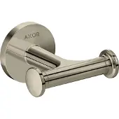 Hansgrohe AXOR UNIVERSAL Circular Handtuchhaken, doppelt, 42812830, Farbe: Polished Black Chrome