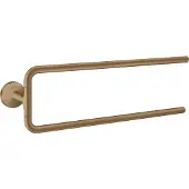 Hansgrohe AXOR UNIVERSAL Circular Handtuchhalter, zweiarmig, 42822140, Farbe: Brushed Bronze