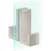 Hansgrohe AXOR UNIVERSAL Rectangular Duschtürgriff, 6-12mm Glasdicke, Metall, 42639800, Farbe: Edelstahl-Optik