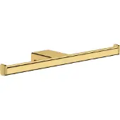 Hansgrohe AddStoris Doppelpapierrollenhalter, 41748990, Farbe: Polished Gold Optic