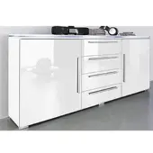 Höltkemeyer Sideboard HÖLTKEMEYER "Line", weiß, Sideboards, Sideboard, Breite 135 cm