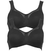 Anita Entlastungs-BH "Komfort BH Clara", Damen, Gr. 75, Cup E, schwarz (schwarz schwarz), Obermaterial: 85% Polyamid PA. 15% Elasthan EL., BHs Entlastungs-BH