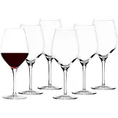 Stölzle Lausitz Rotweingläser Exquisit 480ml I Rotweingläser 6er Set I Weingläser spülmaschinenfest I Rotweingläser Set bruchsicher I hochwertiges Kristallglas I höchste Qualität