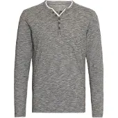 !Solid Longsleeve SOLID "Longsleeve SDBelagos", Herren, Gr. S, schwarz, Obermaterial: 100% Baumwolle CO., Shirts Longsleeve