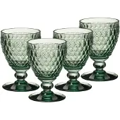 Villeroy & Boch Weißweinglas "Weißweingläser Boston Coloured 230 ml 4er Set", grün, Glas, Trinkgefäße, Weißweinglas