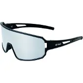 Yeaz Sportbrille "Sport-Sonnenbrille Black/Silver Mirror SUNWAVE"