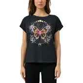 s.Oliver QS Damen T-Shirt 2175261 Grey/Black XXL